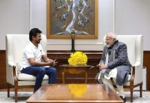 டெல்லியில் பிரதமர் மோடியை சந்தித்தார் அமைச்சர் உதயநிதி ஸ்டாலின்.