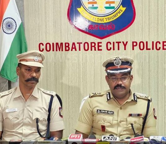 கோவையில் இளம்பெண் கூட்டு பாலியல் பலாத்காரம் செய்யப்பட்ட வழக்கில் மூவர் கைது மாநகர காவல்துறை ஆணையர் சரவண சுந்தர்!