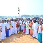 புதுக்கோட்டையில் வரும் ஜனவரி பிரதர் மோடி பங்கேற்கும் விழாவுக்கு முகூர்த்தகால் நடும் விழா!