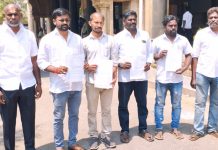 கீரனூர் குளவாய்பட்டி அருகே கல்குவாரிக்கு அனுமதி வழங்கியதை ரத்து செய்ய வேண்டும் என கிராமத்தைச் சேர்ந்த பொதுமக்கள் மாவட்ட ஆட்சியர் சந்தித்து மனு கொடுத்தனர்.