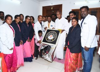 ஒலிம்பியன்ஸ் குளோபல் ரெக்கார்ட் லோகோவை முதல்வர் என். ரங்கசாமி அறிமுகப்படுத்தினார்