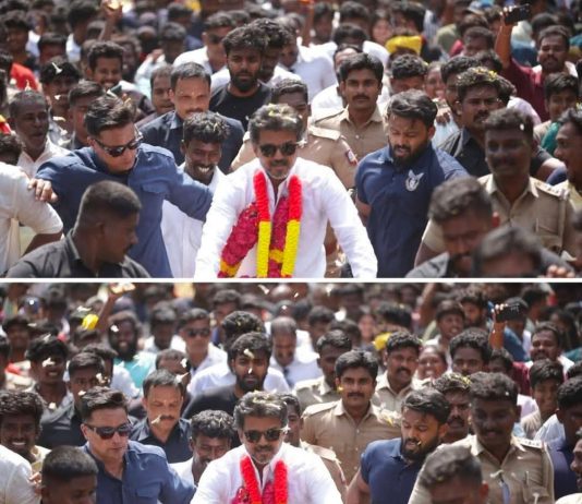 சிவகங்கை மாவட்டம் திருப்பத்தூர் காரைக்குடி தொகுதியில் சைக்கிள் ஓட்டி விஜய் பரப்புரைவிசில் சின்னத்திற்கு வாக்கு சேகரித்து அசத்தல்!