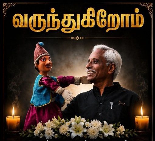 தமிழகத்தின் மிகச்சிறந்த பொம்மலாட்டக் கலைஞரும் கலைமாமணி விருது பெற்றவருமான முத்துக்கூத்தன் கலைவாணன் (68) உடல்நலக் குறைவு காரணமாகச் சென்னையில் நேற்று காலமானார்.