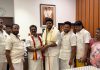 அஇஅதிமுக வடக்கு மாநகரச் செயலர் க. பாஸ்கர் அவர்களின் சகோதரரும் முன்னாள் 9A நத்தம்பண்ணை ஊராட்சி மன்ற தலைவரும் உலகப்புகழ் பெற்ற அலங்காநல்லூர் ஜல்லிக்கட்டுப் போட்டியில், முதல் பரிசைத் தட்டிச் சென்று புதுக்கோட்டை மாவட்டத்திற்குப் பெருமை சேர்த்த காளையின் உரிமையாளர் AVM பாபு அமைச்சர் பர்வேஸ் முன்னிலையில் தவெக வில் இணைந்தார்!