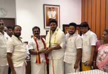 அஇஅதிமுக வடக்கு மாநகரச் செயலர் க. பாஸ்கர் அவர்களின் சகோதரரும் முன்னாள் 9A நத்தம்பண்ணை ஊராட்சி மன்ற தலைவரும் உலகப்புகழ் பெற்ற அலங்காநல்லூர் ஜல்லிக்கட்டுப் போட்டியில், முதல் பரிசைத் தட்டிச் சென்று புதுக்கோட்டை மாவட்டத்திற்குப் பெருமை சேர்த்த காளையின் உரிமையாளர் AVM பாபு அமைச்சர் பர்வேஸ் முன்னிலையில் தவெக வில் இணைந்தார்!