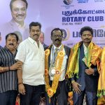 புதுக்கோட்டை ரோட்டரி சங்க 74ம் ஆண்டு புதிய நிர்வாகிகள் பதவியேற்பு விழா! எஸ். வி. எஸ் ஜெயக்குமார் மற்றும் நிர்வாகிகள் நேரில் சந்தித்து வாழ்த்து தெரிவித்தார்!