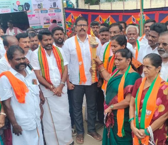 பிரதமர் நரேந்திர மோடி பிறந்தநாளை முன்னிட்டும், பொது வாழ்க்கையில் 25 ஆண்டுகள் நிறைவு முன்னிட்டும் புதுக்கோட்டையில் சேவா ஜோதி யாத்ரா நிகழ்ச்சி நடைபெற்றது!